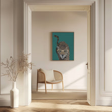 Load image into Gallery viewer, Curious green leopard