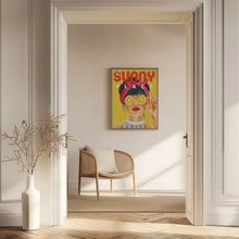 Load image into Gallery viewer, A Sunny Place For Shady Ladies Orange Pinup Art