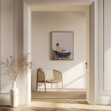 Load image into Gallery viewer, Bathtub Drinks: Pinup Girl Drinking In Bathroom