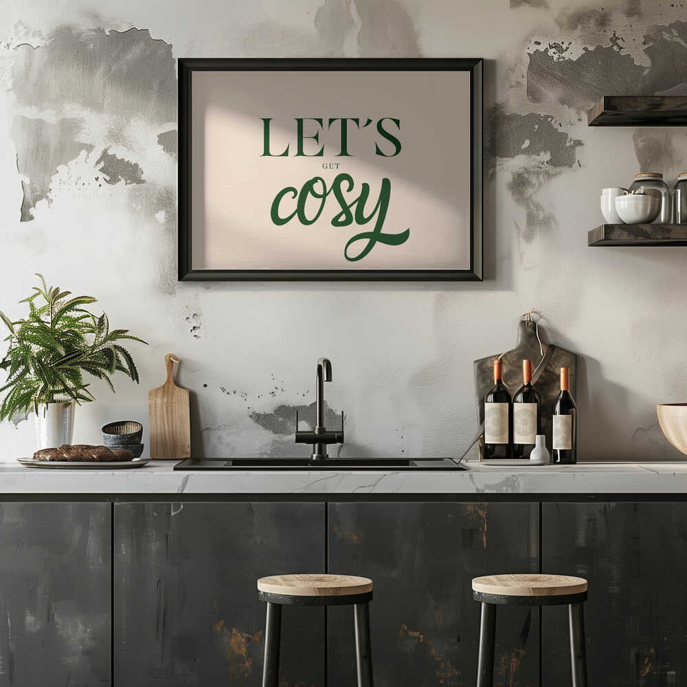 Let´s get cosy - green/cream