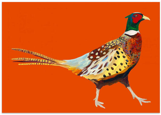 Colorful Walking Pheasant
