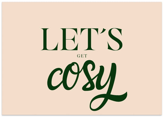 Let´s get cosy - green/cream