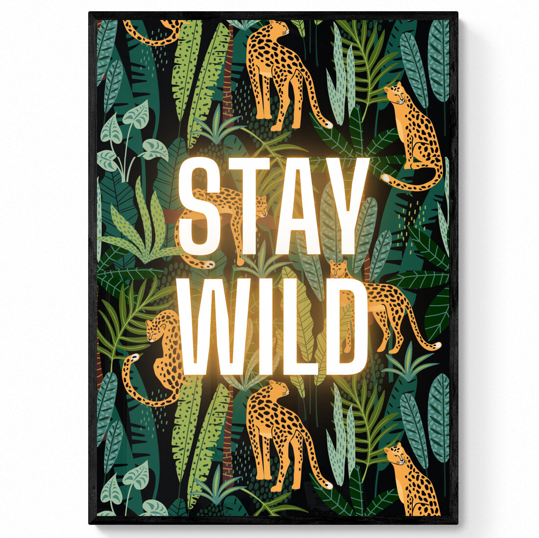 Stay Wild Tropical Quote Print