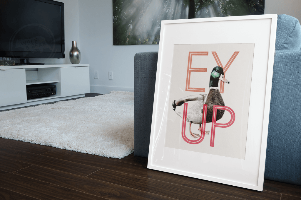 Ey Up Duck Print