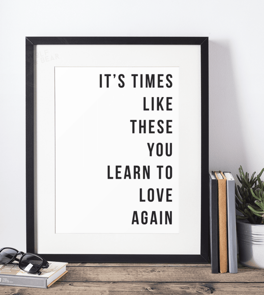 Foo Fighters Times Like These Print