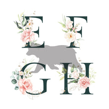 Load image into Gallery viewer, Personalised Letter Name Print | New Born Nursery Print