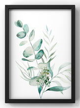 Load image into Gallery viewer, Botanical Gin Set of 2 Print s| Kitchen Gin Wall Art | Hendricks Gin Print | Kitchen Wall Art