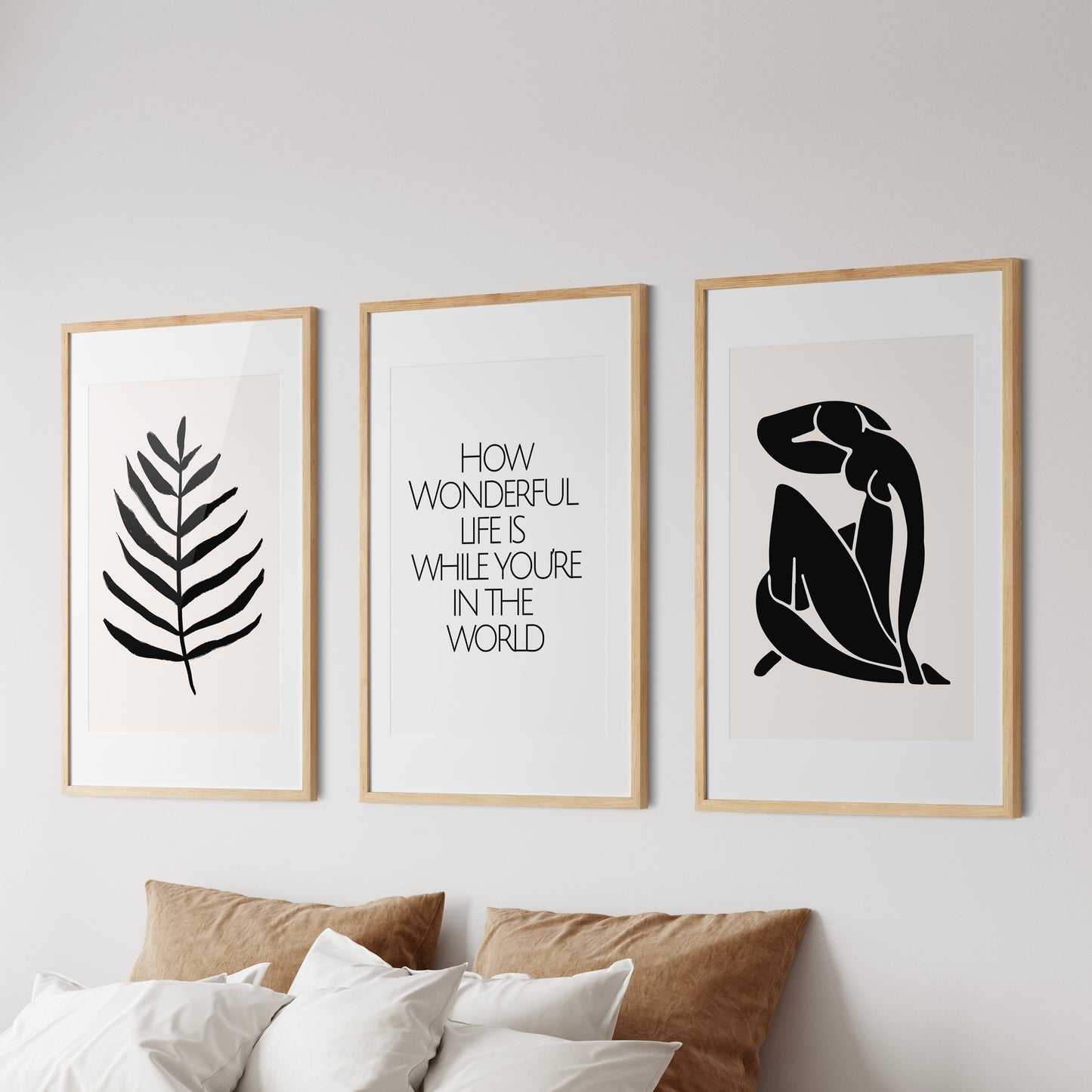 Matisse Inspired Bedroom Wall Art Print Set Of 3