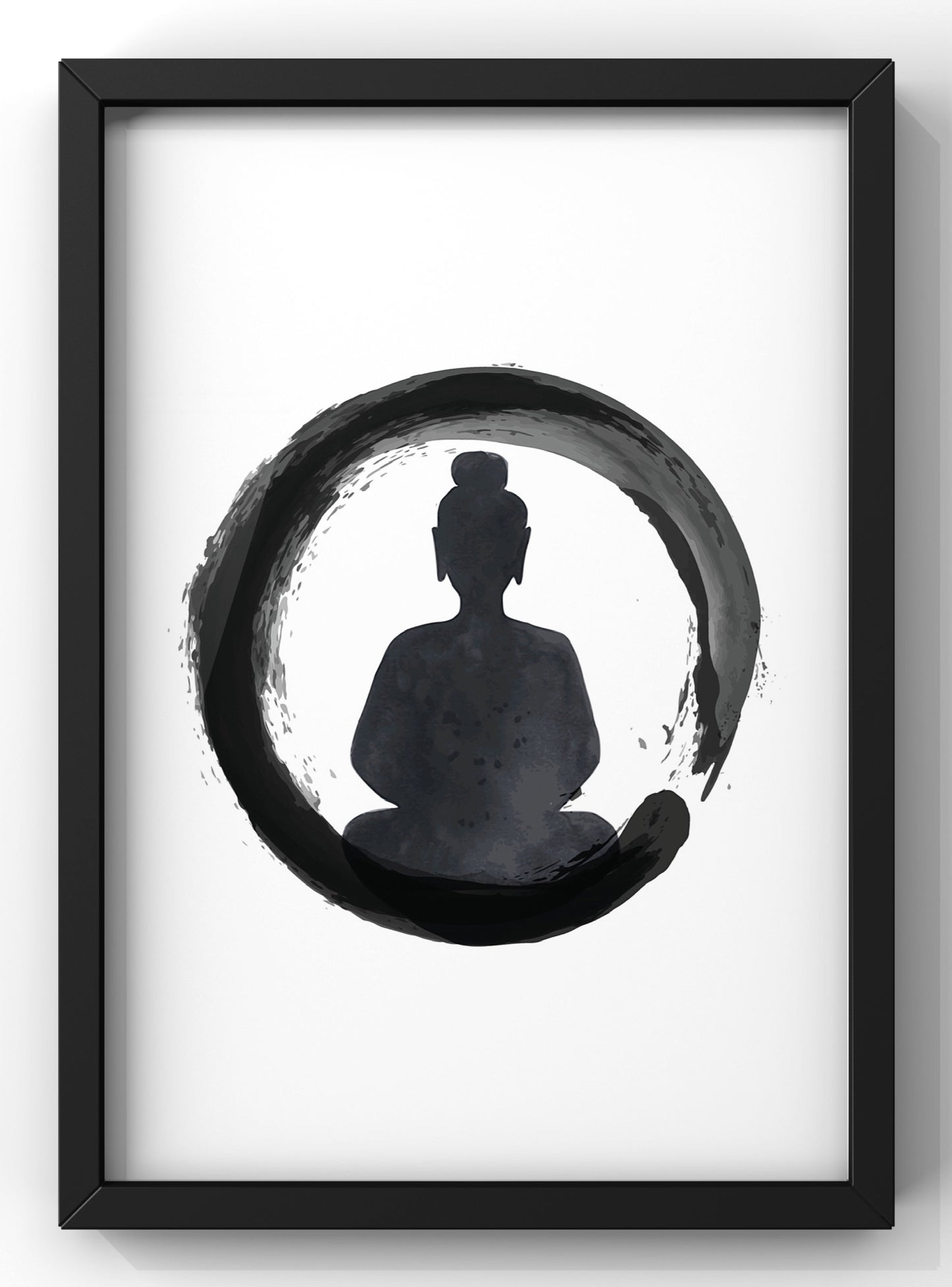 Minimal Zen Buddha Wall Art Print