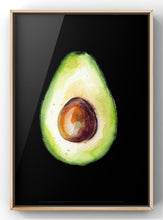Load image into Gallery viewer, The Avocado Watercolour Print | Kitchen Wall Art