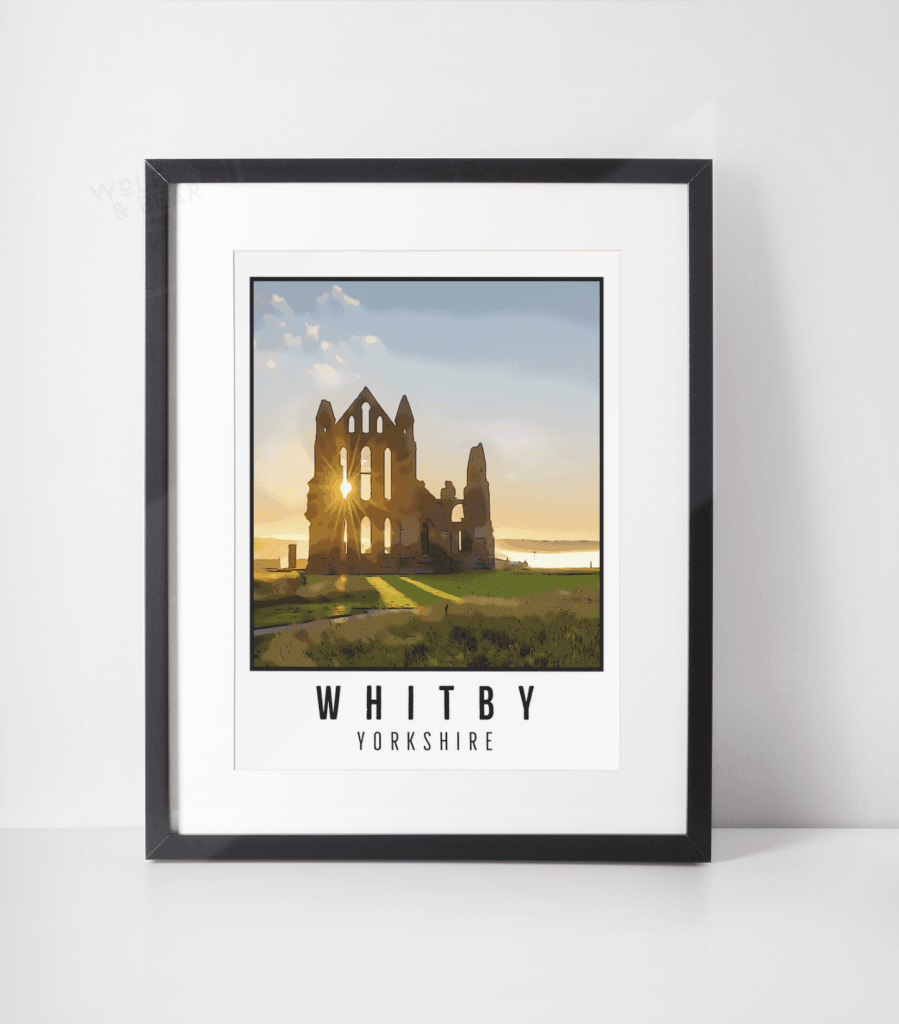 Whitby Abbey Illustration Print