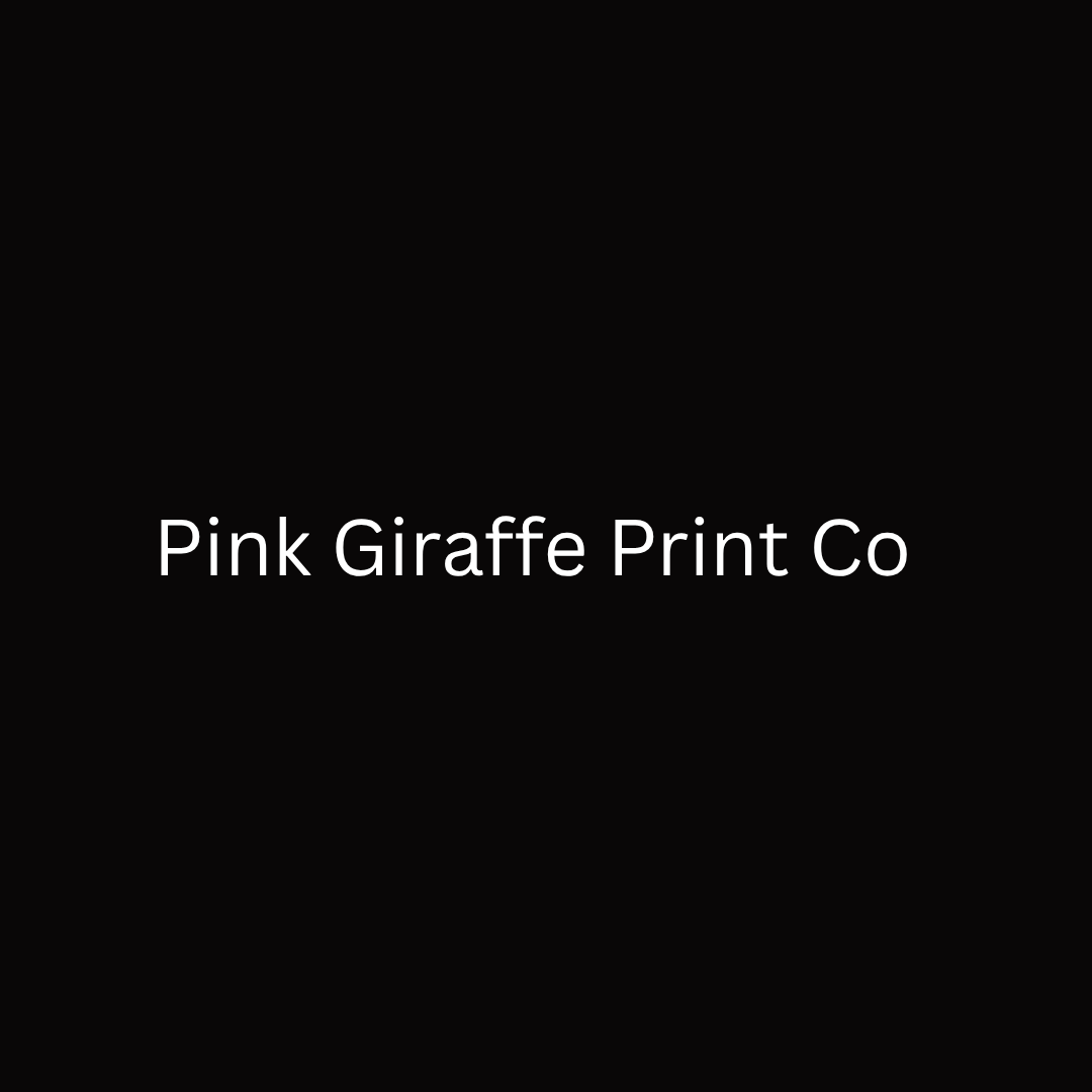 Pink Giraffe Print Co