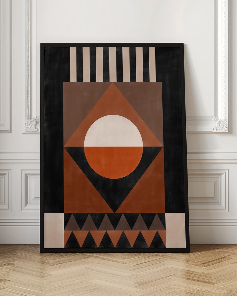 Bold Terracotta Geometry