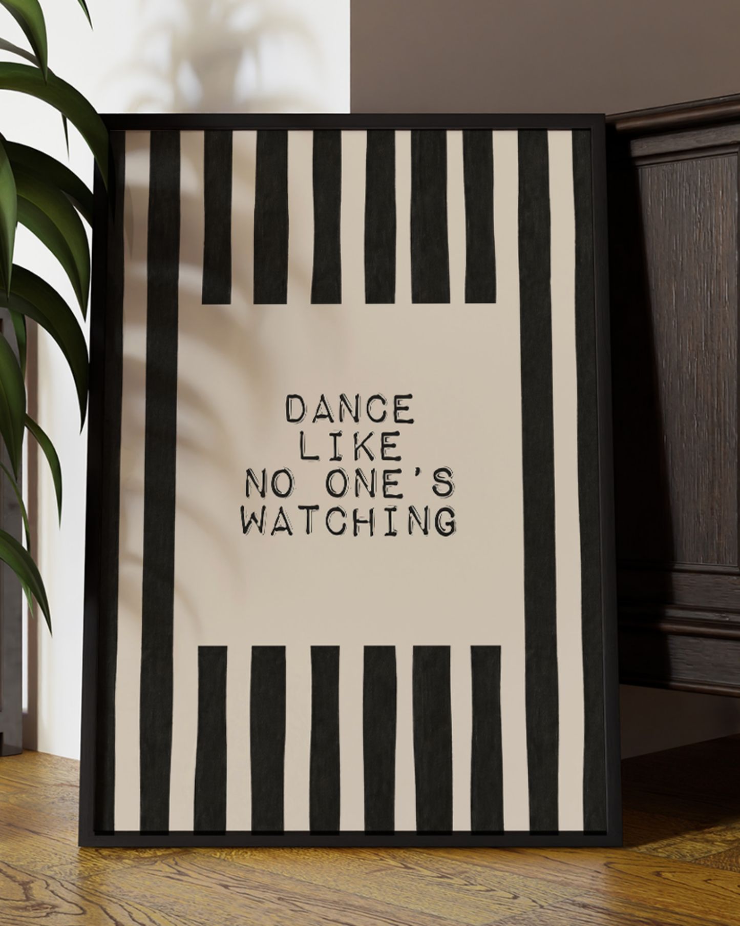 Dance like no one’s watching Quote Print