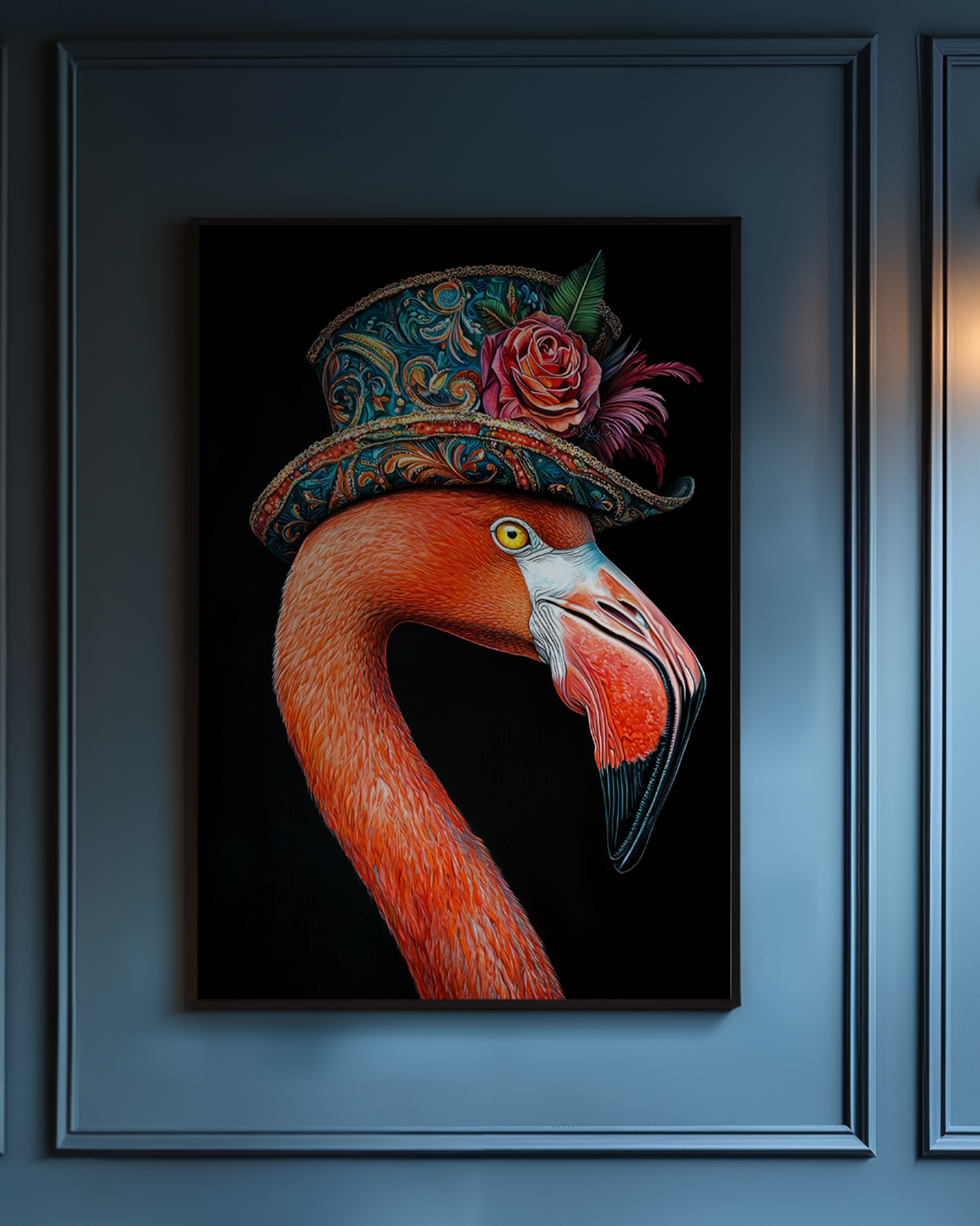 Flamingo Portrait Wall Art