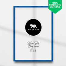 Load image into Gallery viewer, Solid Wood Blue Frame
