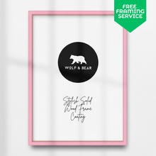 Load image into Gallery viewer, Solid Wood Pink Frame
