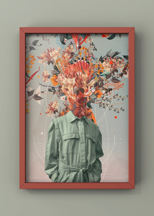 You Smell Like Home  | Floral Wall Art Portrait