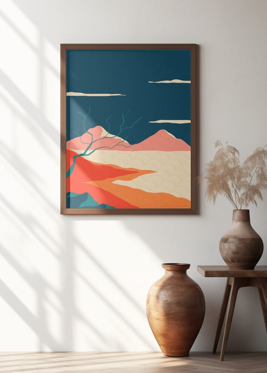 Japanese Mountain Landscape