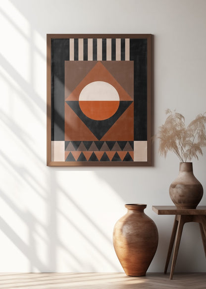 Bold Terracotta Geometry