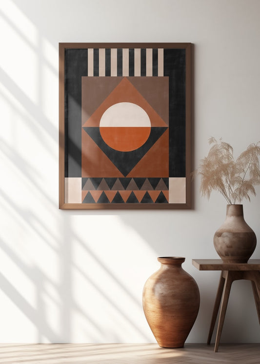 Bold Terracotta Geometry