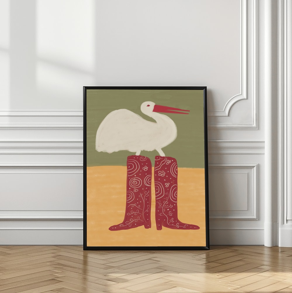 Bird in Red Boots