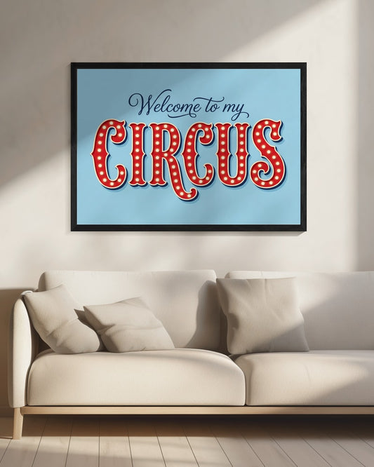 Retro Marquee Circus Sign