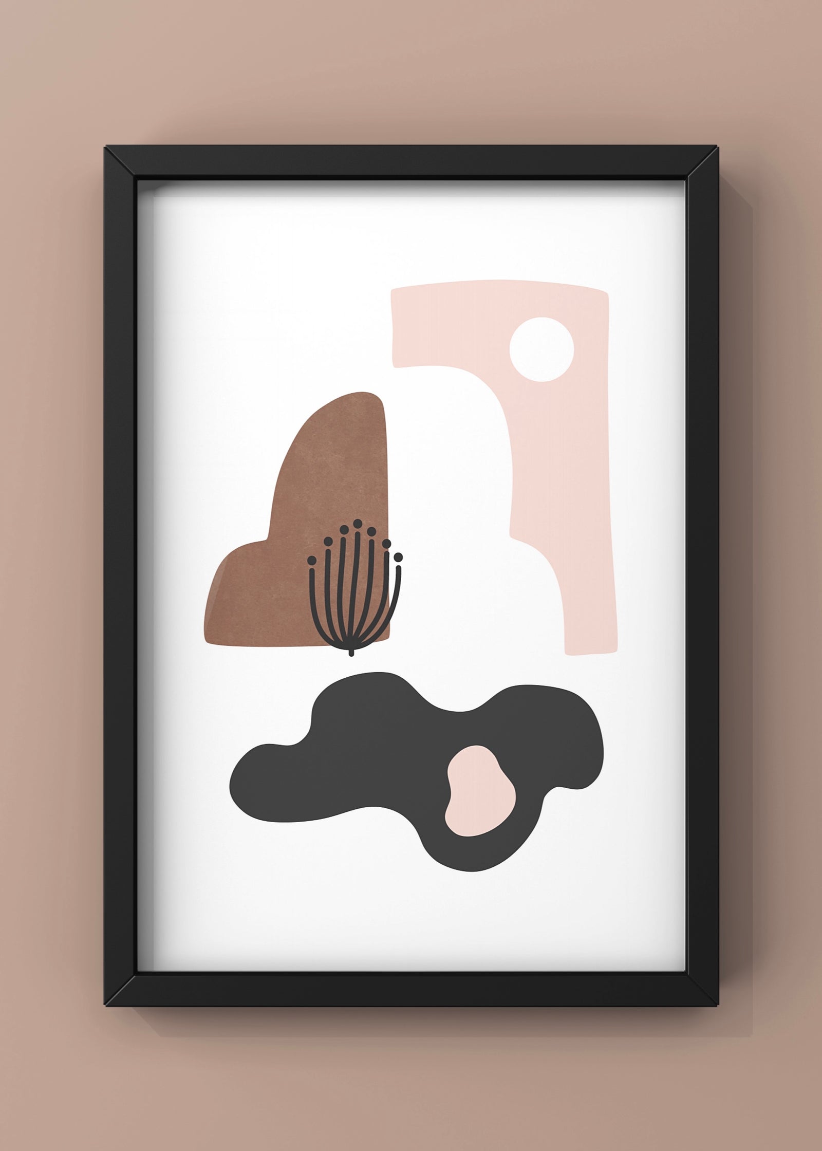 Tropical Villa Color and Shapes | Abstract Wall Art Print