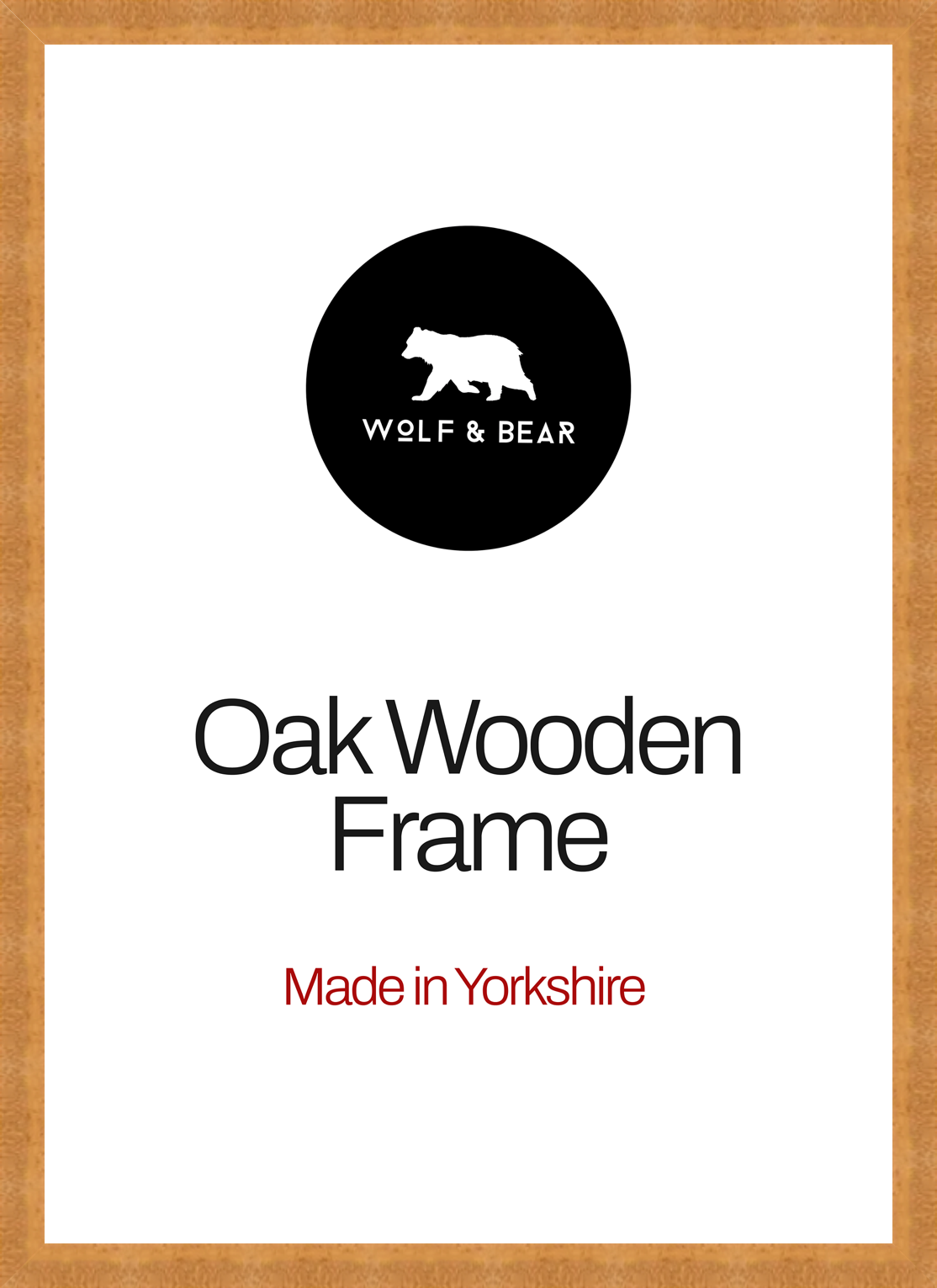 Solid Wood Oak Frame