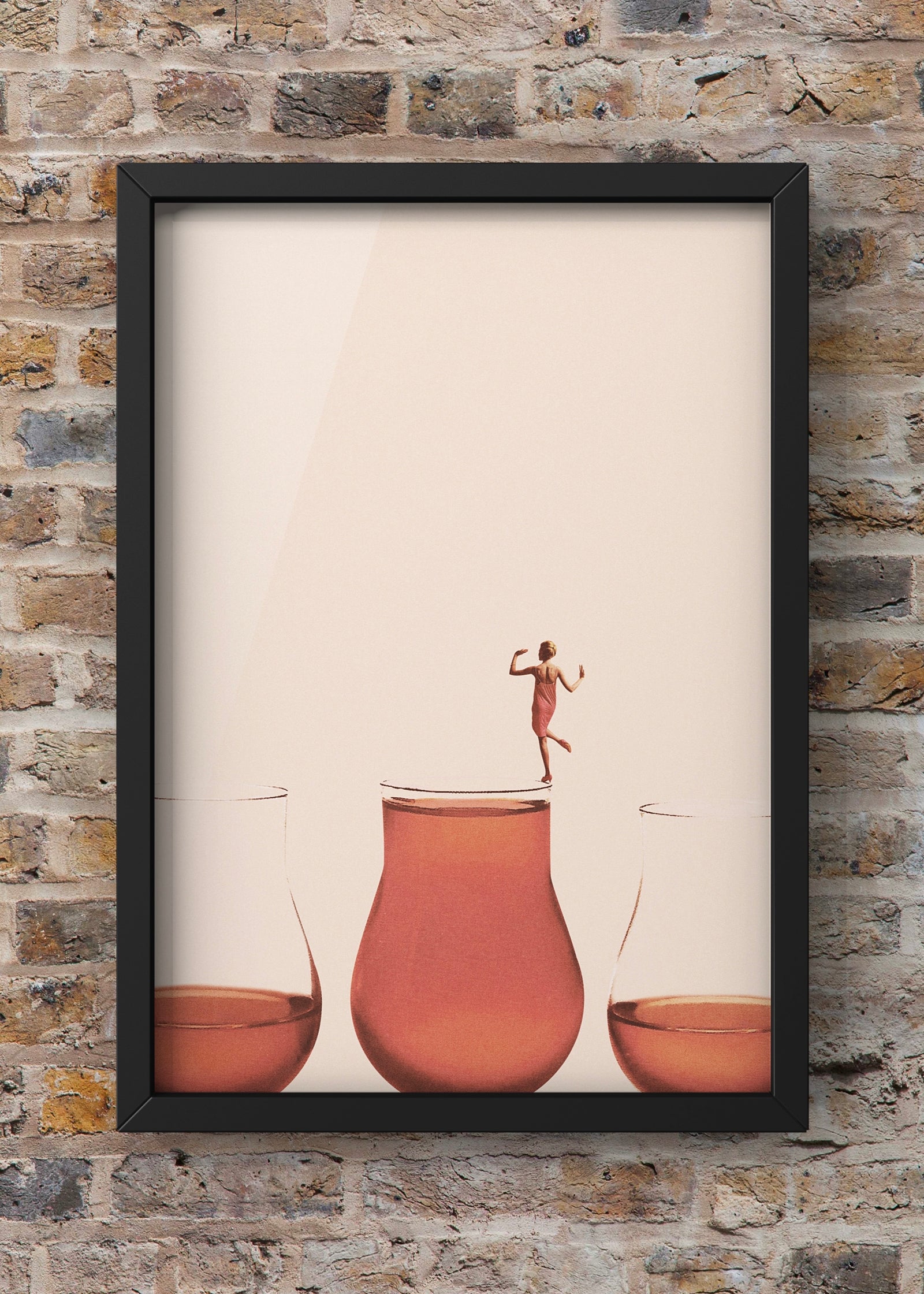 I prefer the full one | By Maarten Léon | Vintage Cocktail Wall Art