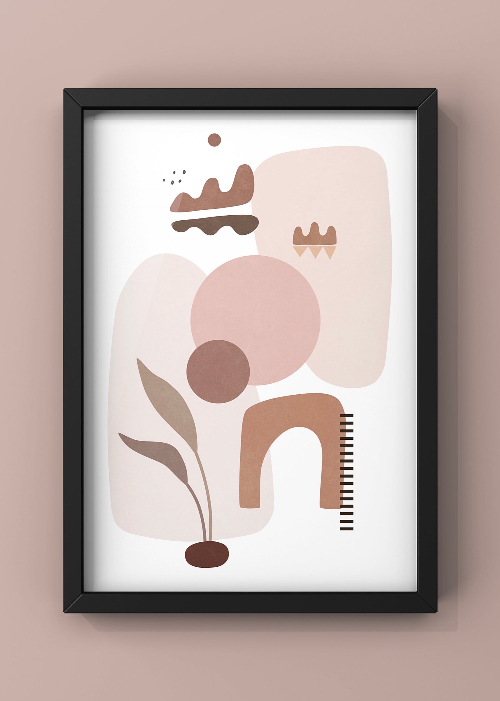 Tropical Villa Color and Shapes | Abstract Wall Art Print