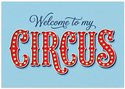 Retro Marquee Circus Sign