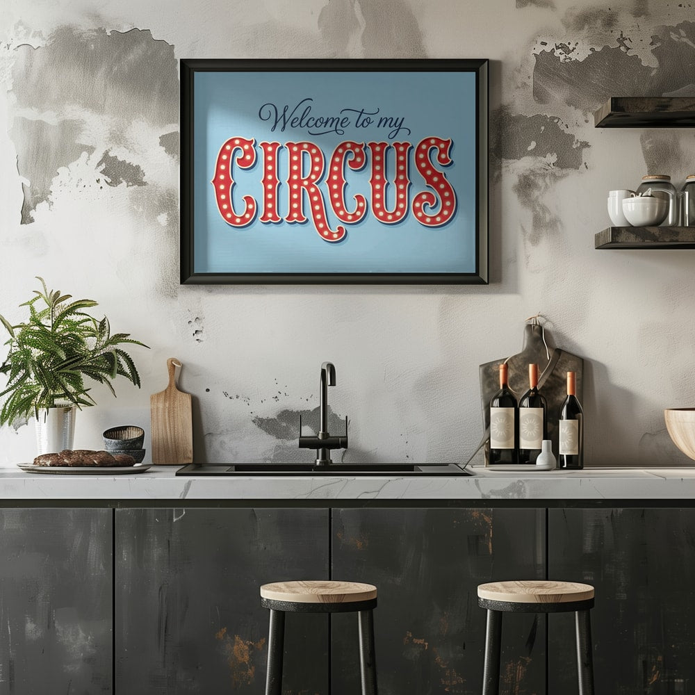 Retro Marquee Circus Sign