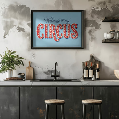 Retro Marquee Circus Sign