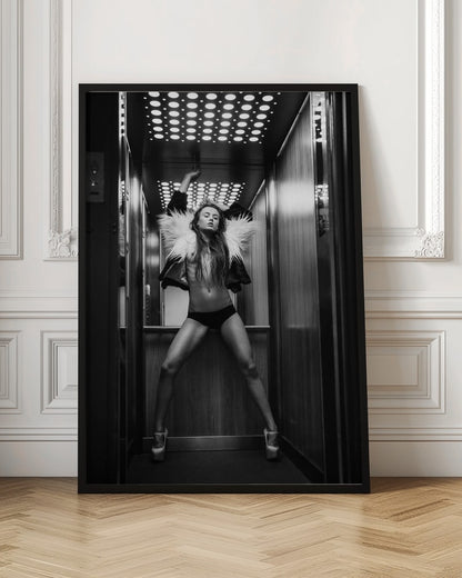 Monochrome Elevator Glamour