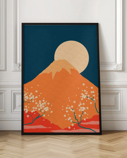 Mount Fuji Cherry Moon
