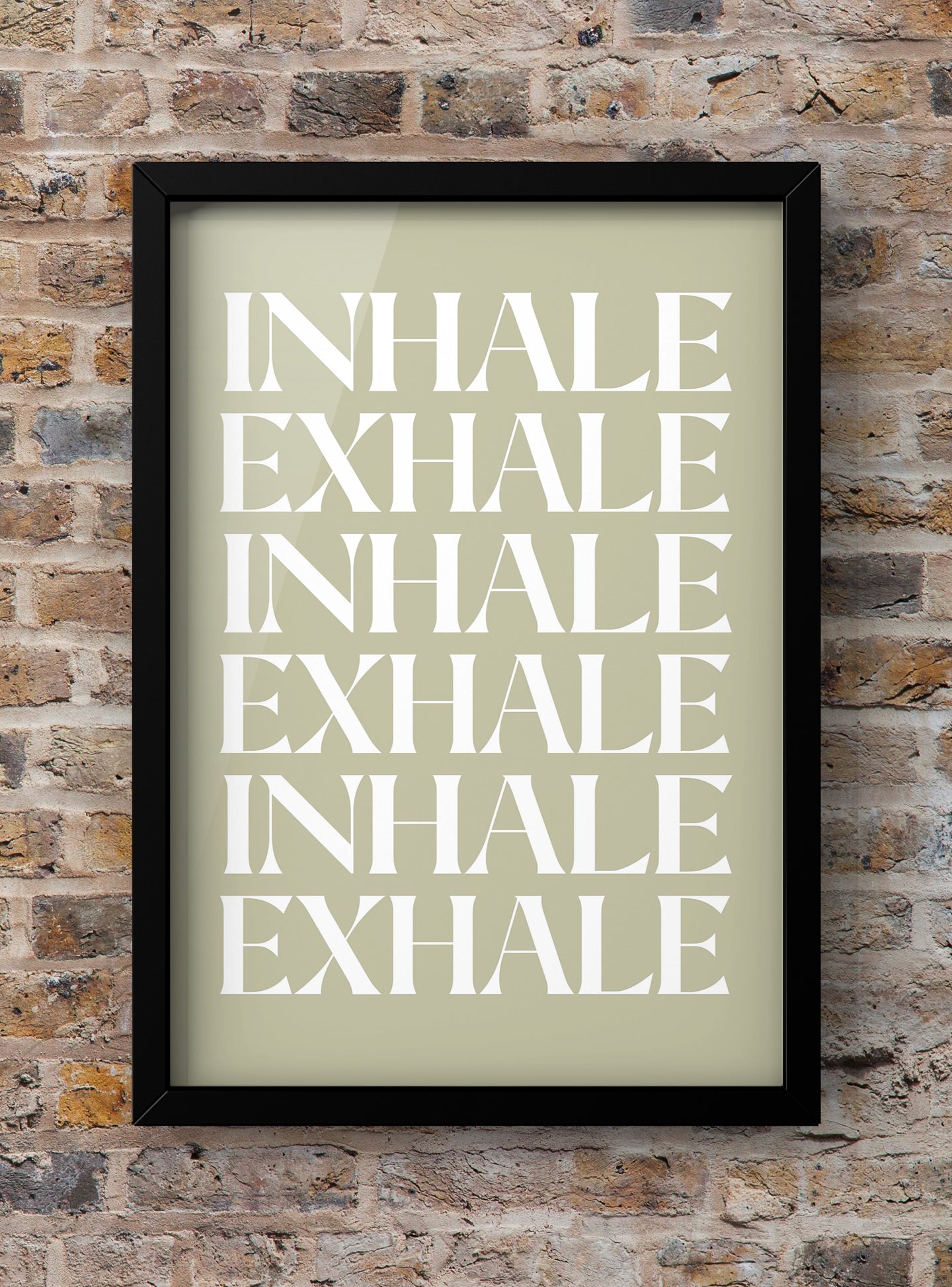 Inhale Exhale Quote Print From Beth Cai
