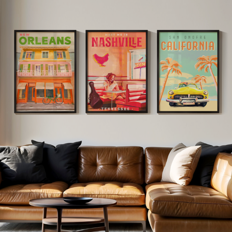 The American Dream Collection | Gallery Wall Set of 3 Prints