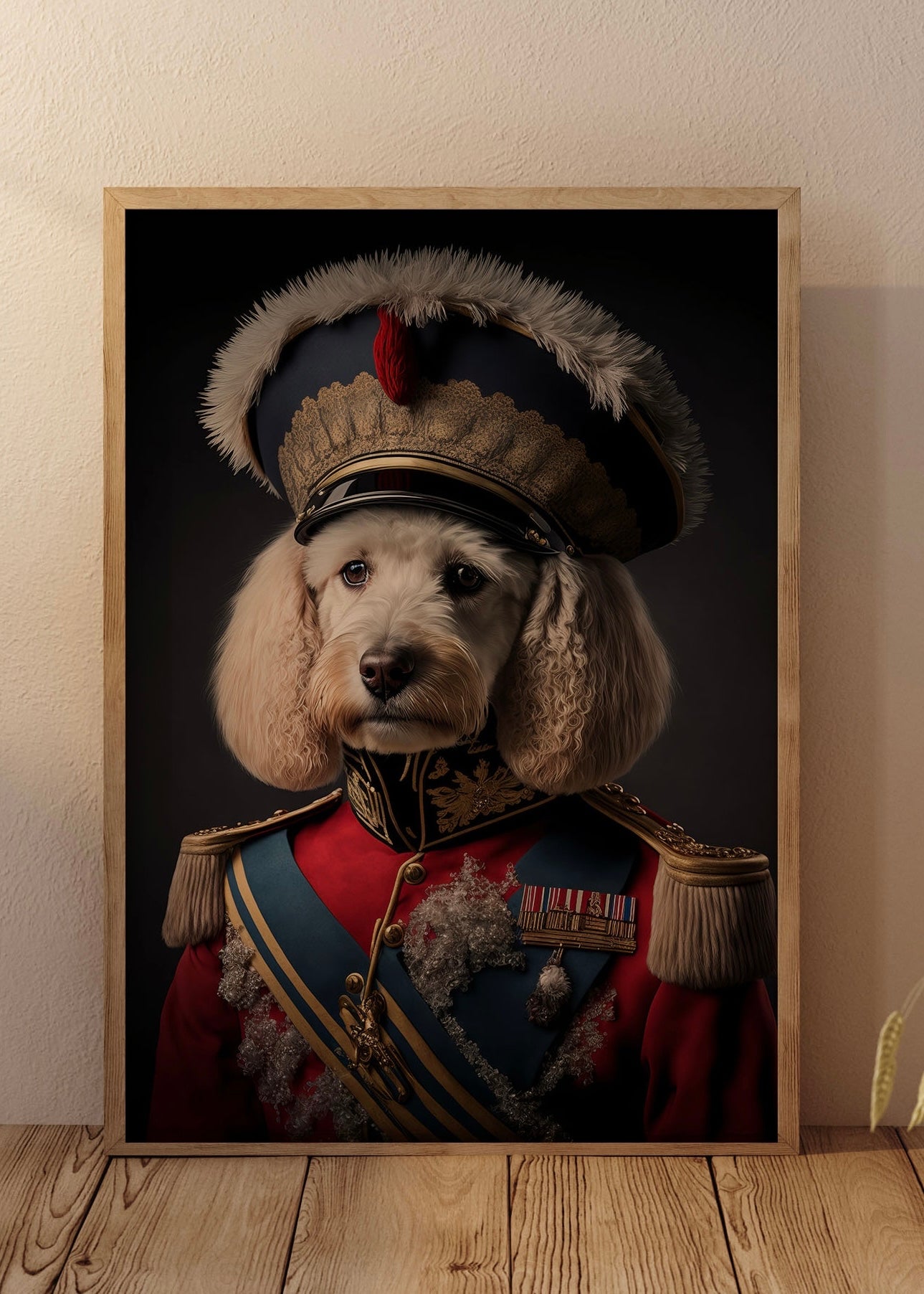 Military Dog | Altered Animal Portrait Wall Art