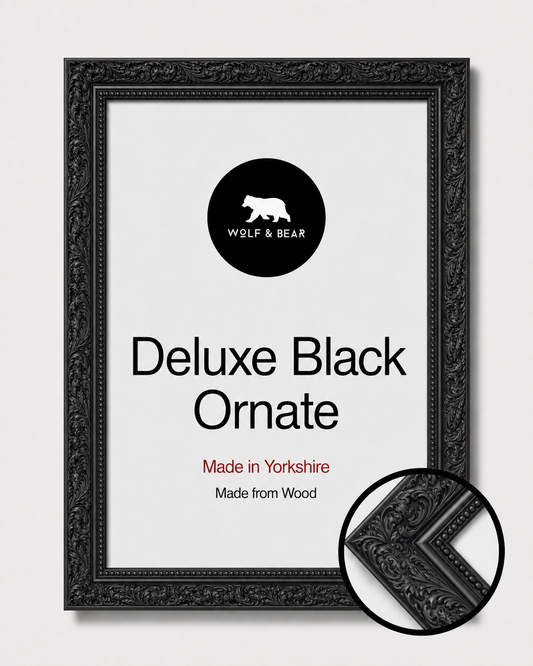 Deluxe Ornate Black Frame Wood Collection