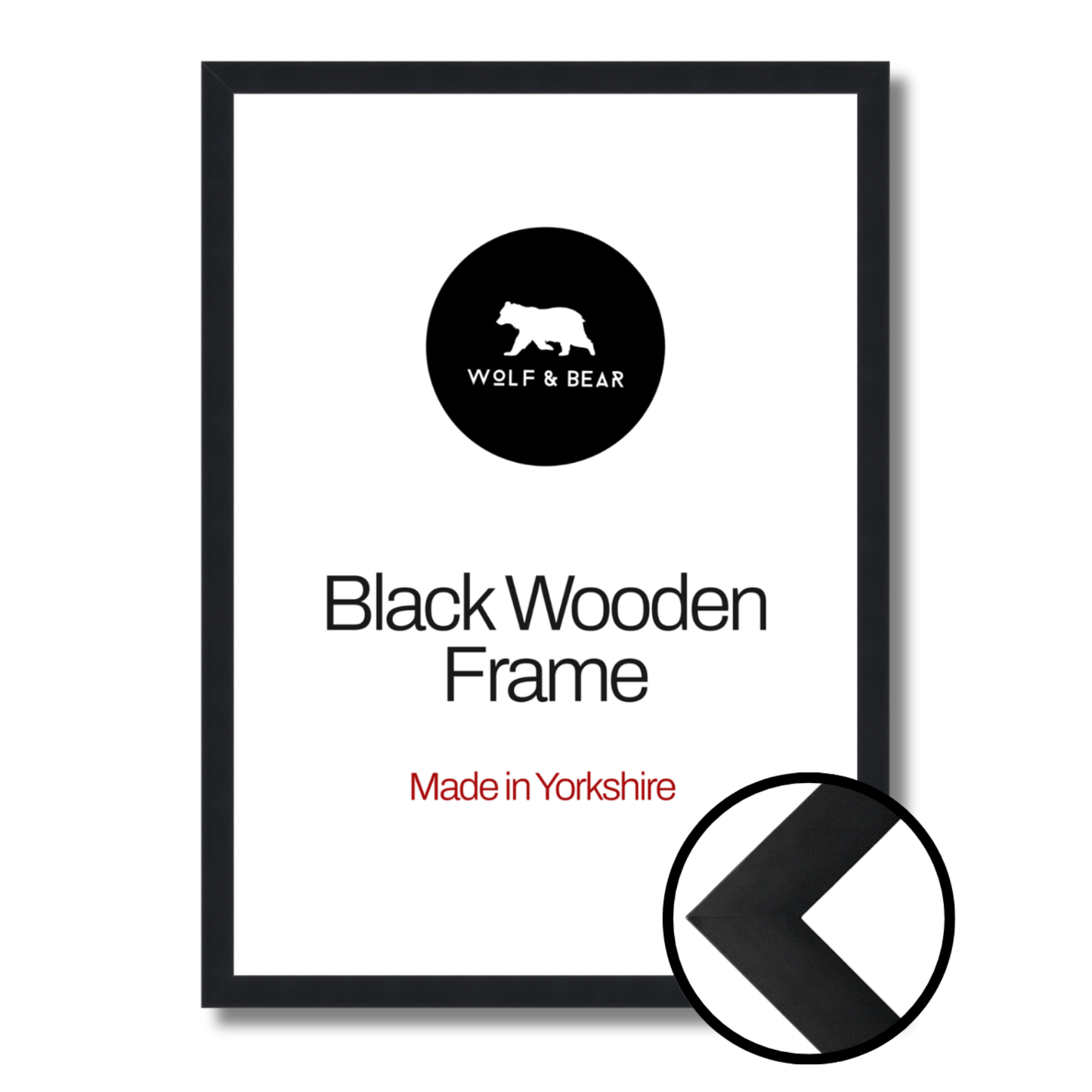 6 X A4 Black Frames