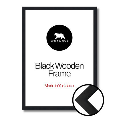 6 X A4 Black Frames