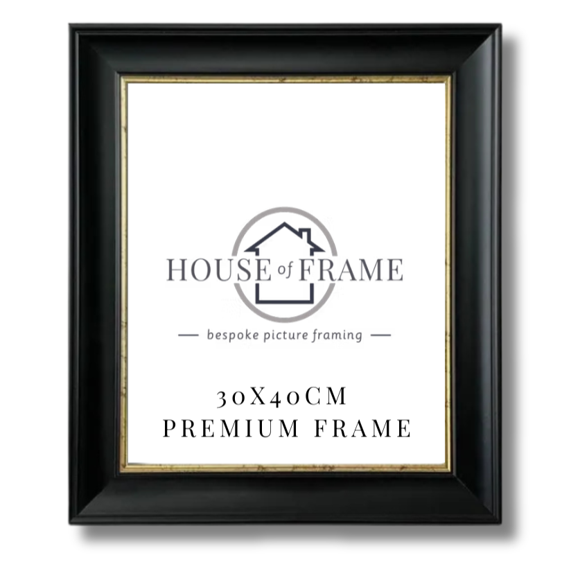 30x40CM Black & Gold Frame By House of Frame