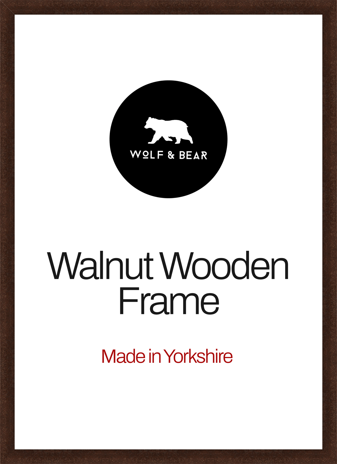 Solid Wood Walnut Frame