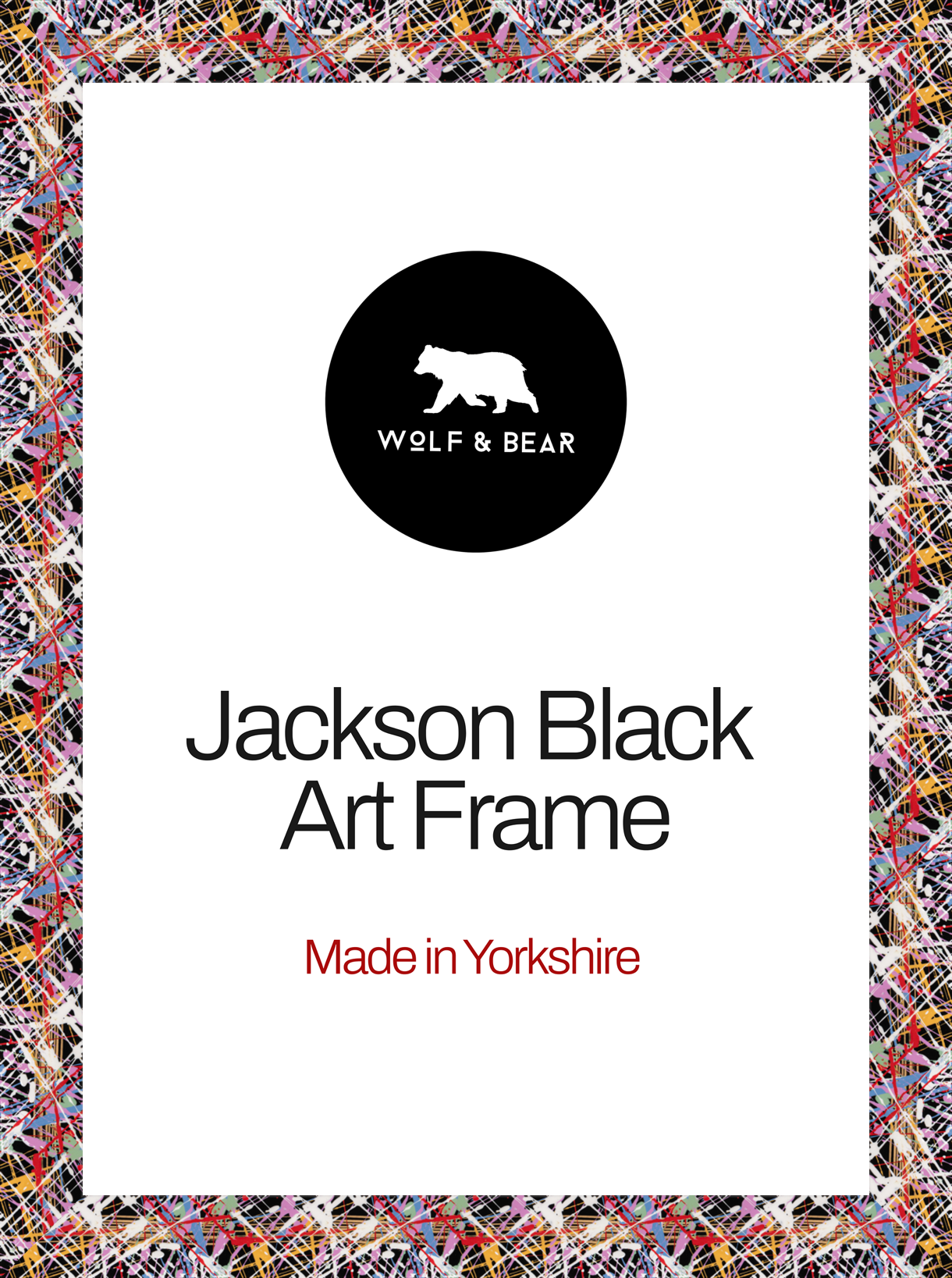 Black Jackson Art Splash Frame LUX Collection