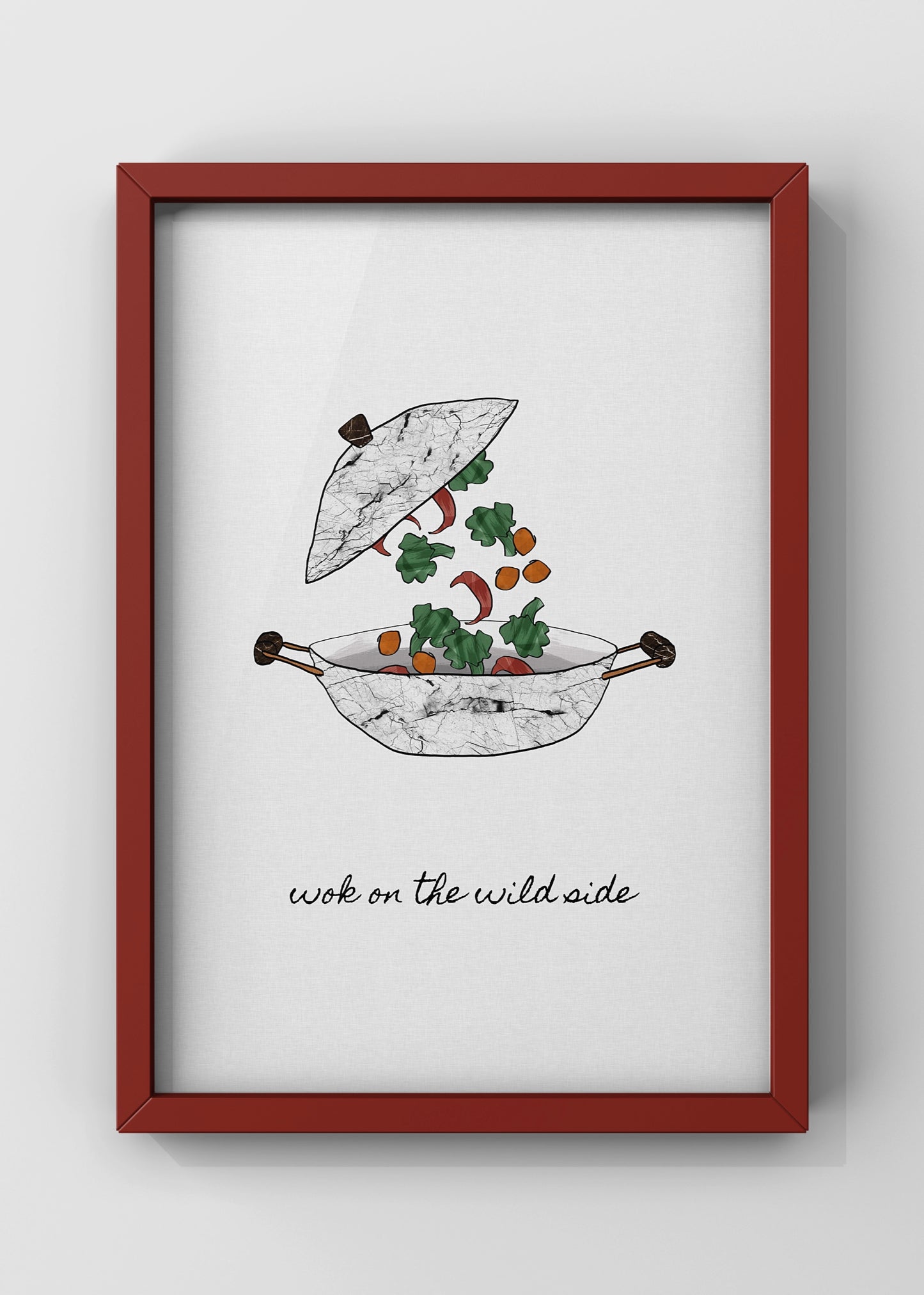 Wok On the Wild Side | kitchen wall art