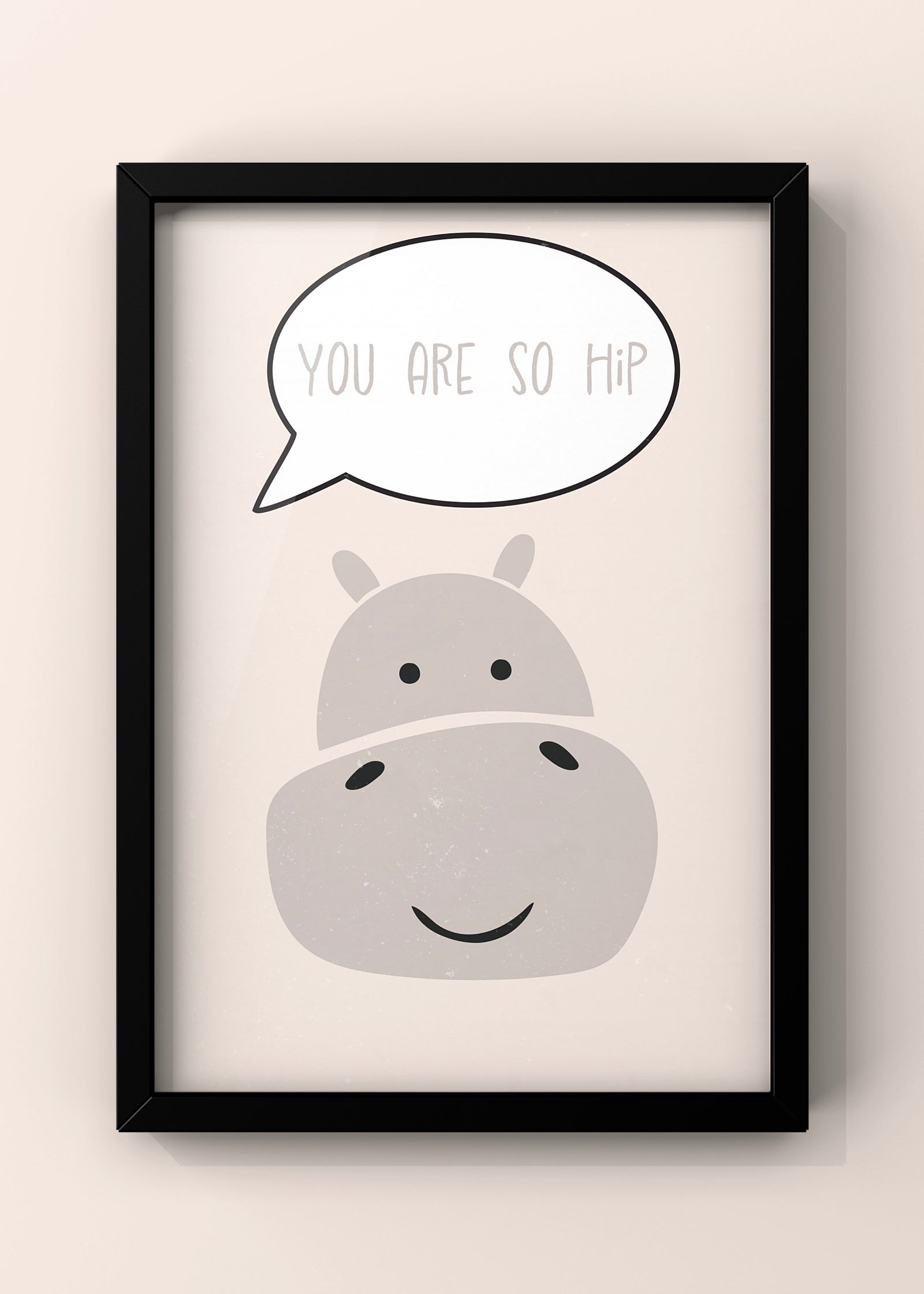 Hippo Nursery Print By Sarah Manovski