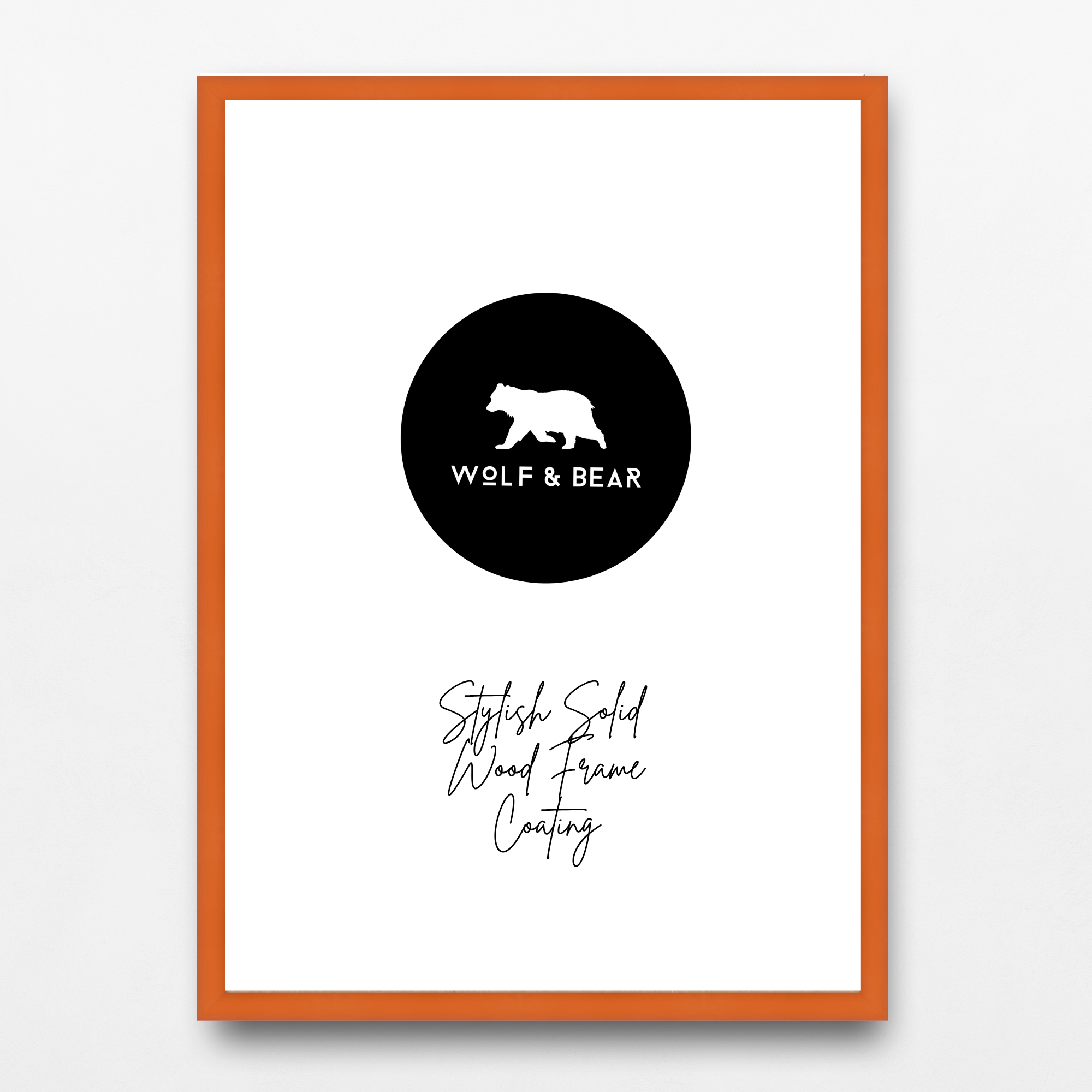 Solid Wood Orange Frame