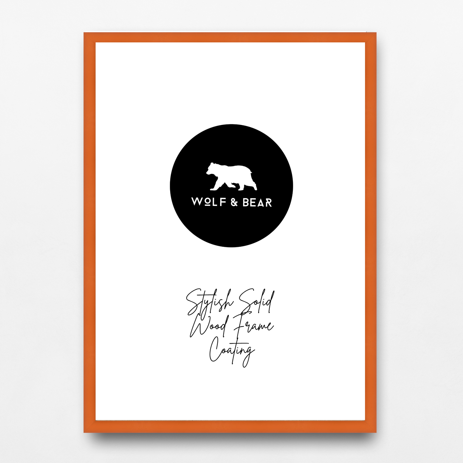 Solid Wood Orange Frame