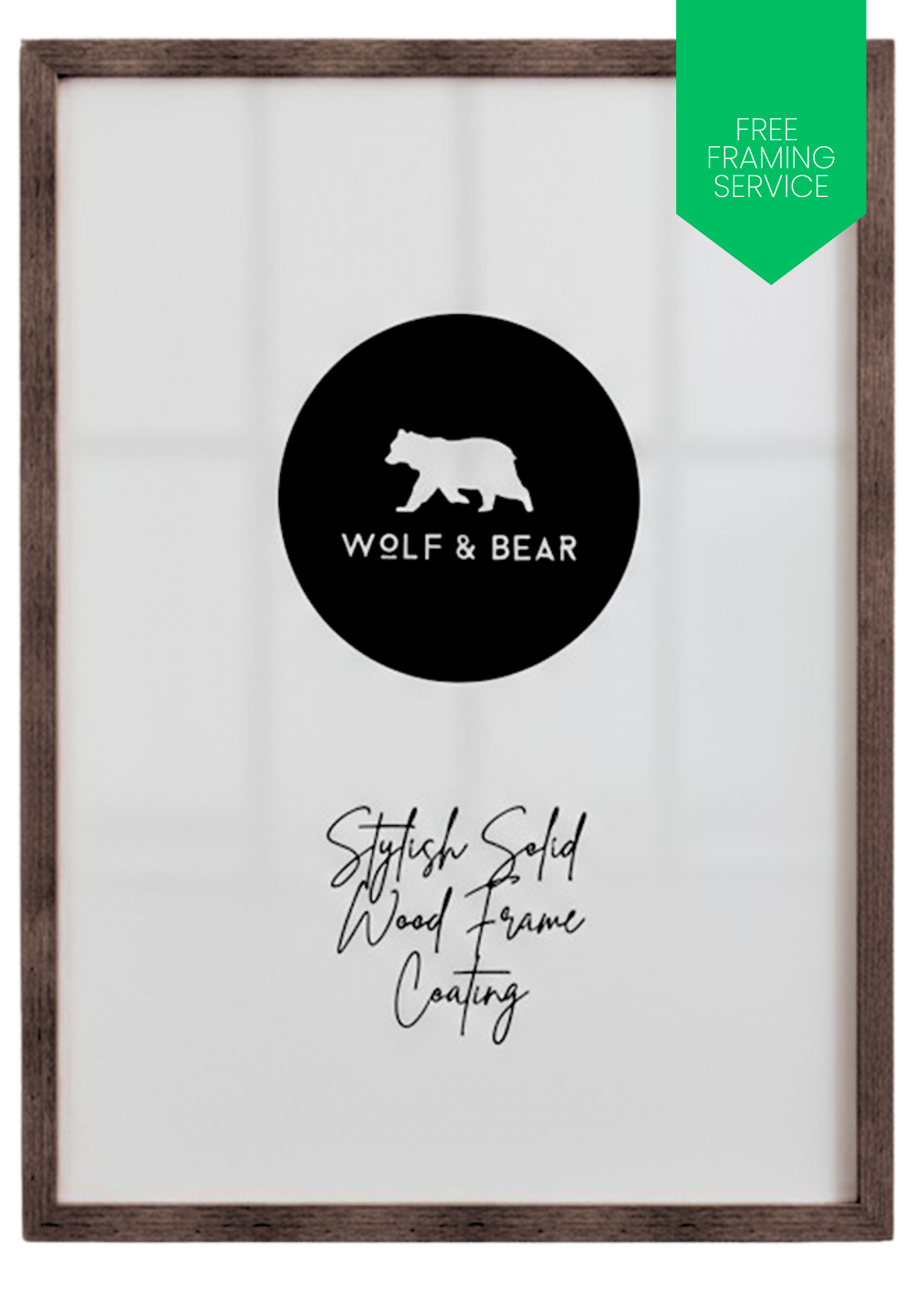 Solid Wood Walnut Frame